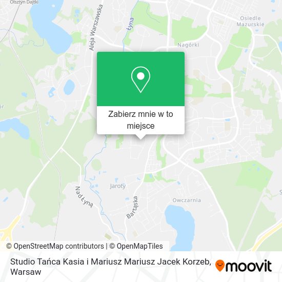 Mapa Studio Tańca Kasia i Mariusz Mariusz Jacek Korzeb