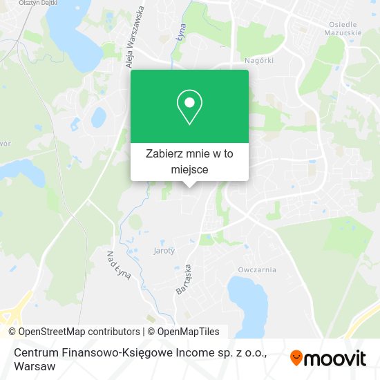 Mapa Centrum Finansowo-Księgowe Income sp. z o.o.