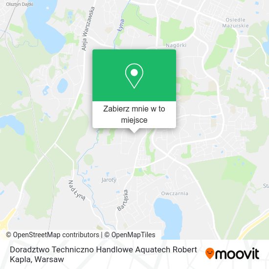 Mapa Doradztwo Techniczno Handlowe Aquatech Robert Kapla