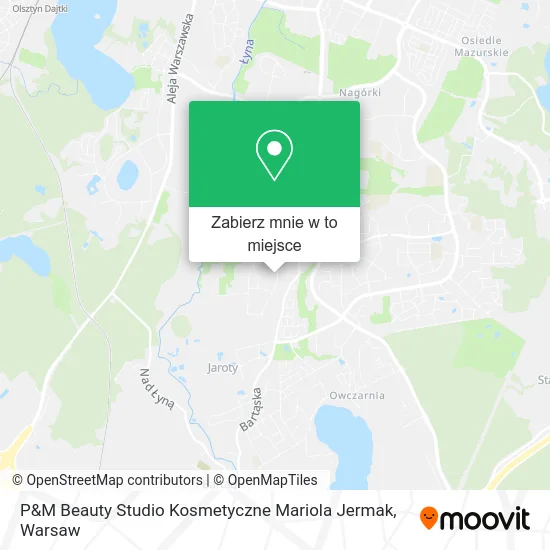 Mapa P&M Beauty Studio Kosmetyczne Mariola Jermak