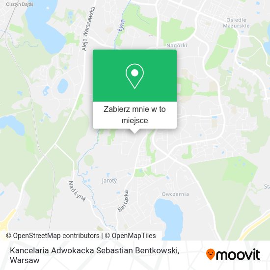 Mapa Kancelaria Adwokacka Sebastian Bentkowski