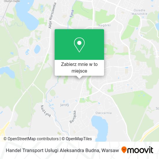 Mapa Handel Transport Usługi Aleksandra Budna