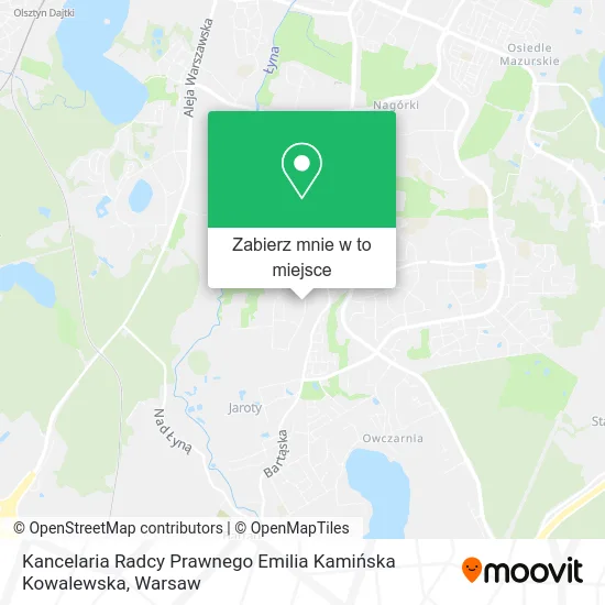 Mapa Kancelaria Radcy Prawnego Emilia Kamińska Kowalewska