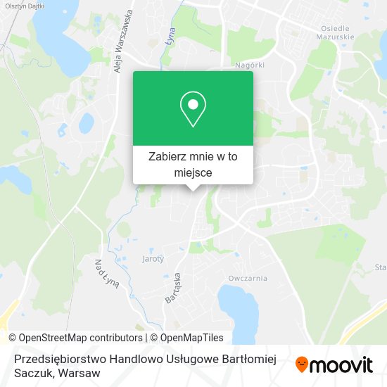 Mapa Przedsiębiorstwo Handlowo Usługowe Bartłomiej Saczuk