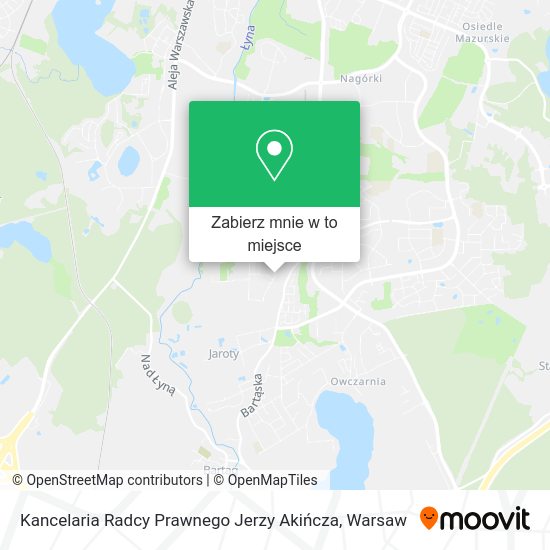 Mapa Kancelaria Radcy Prawnego Jerzy Akińcza