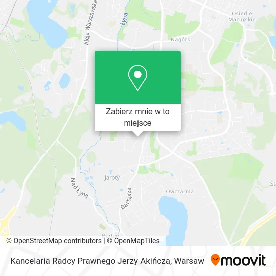 Mapa Kancelaria Radcy Prawnego Jerzy Akińcza
