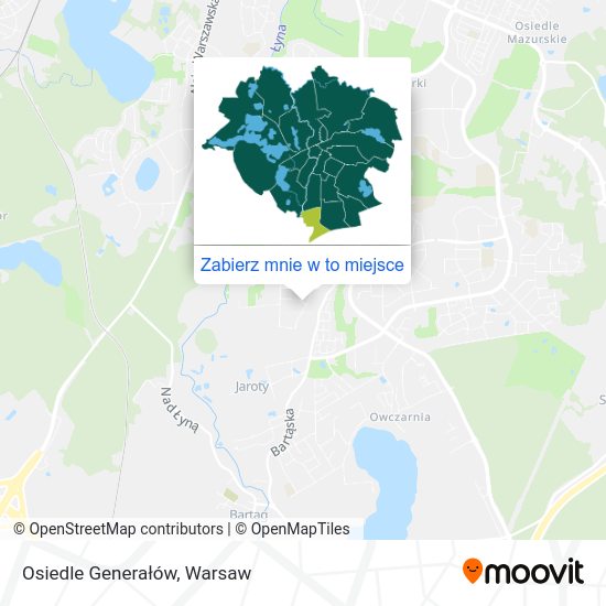 Mapa Osiedle Generałów