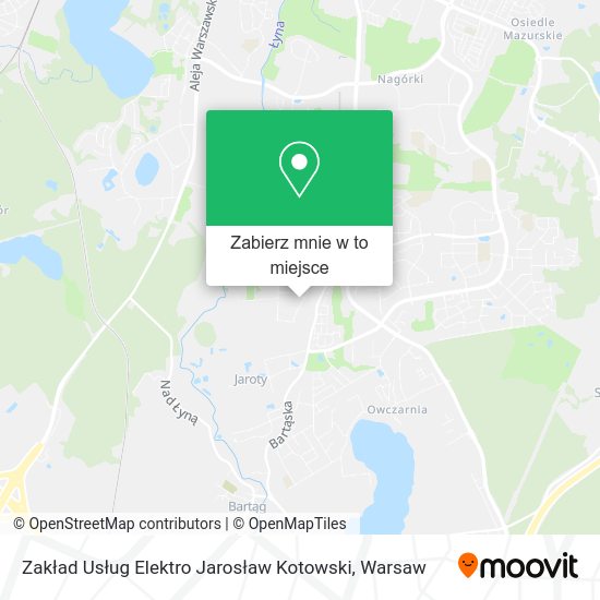 Mapa Zakład Usług Elektro Jarosław Kotowski