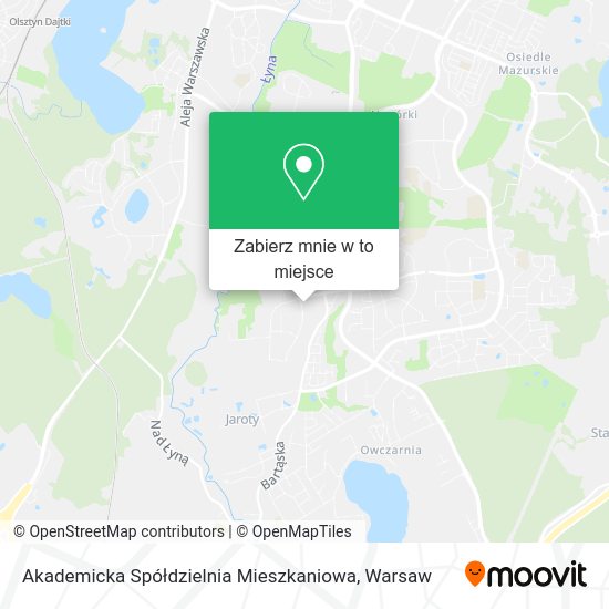 Mapa Akademicka Spółdzielnia Mieszkaniowa