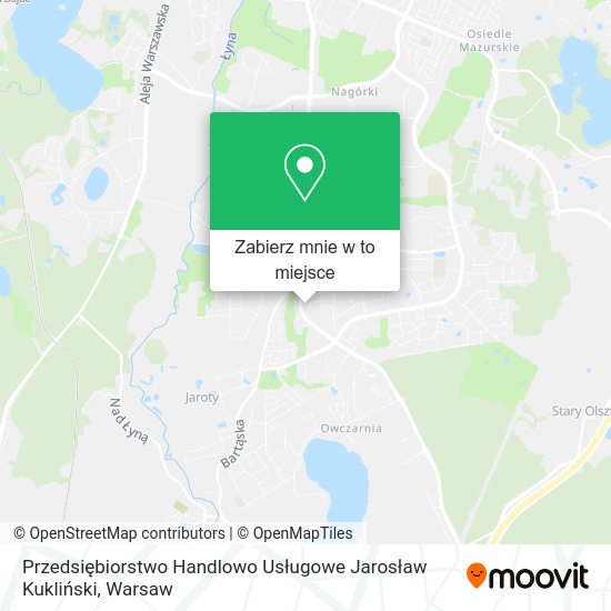 Mapa Przedsiębiorstwo Handlowo Usługowe Jarosław Kukliński