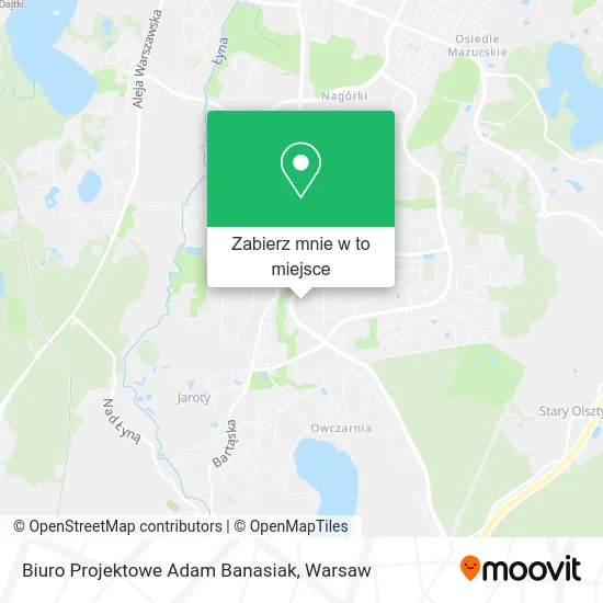 Mapa Biuro Projektowe Adam Banasiak