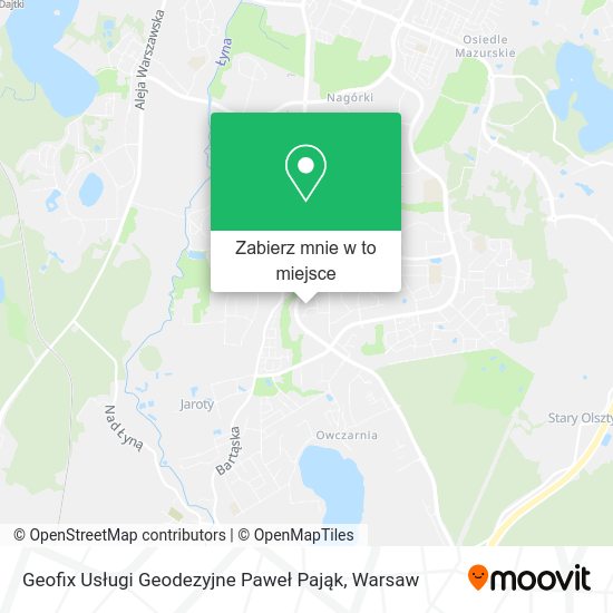 Mapa Geofix Usługi Geodezyjne Paweł Pająk