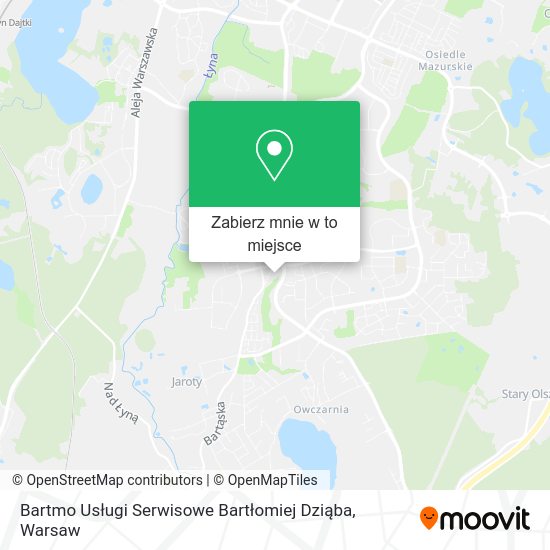 Mapa Bartmo Usługi Serwisowe Bartłomiej Dziąba