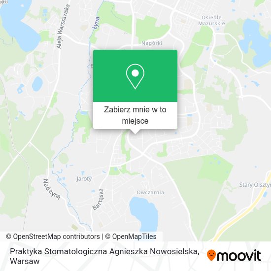 Mapa Praktyka Stomatologiczna Agnieszka Nowosielska