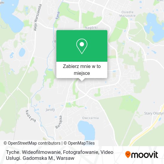 Mapa Tyche. Wideofilmowanie, Fotografowanie, Video Usługi. Gadomska M.