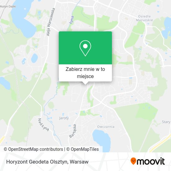 Mapa Horyzont Geodeta Olsztyn