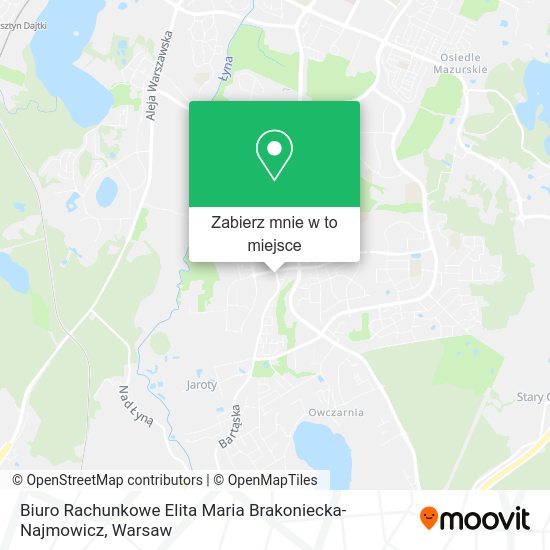 Mapa Biuro Rachunkowe Elita Maria Brakoniecka-Najmowicz