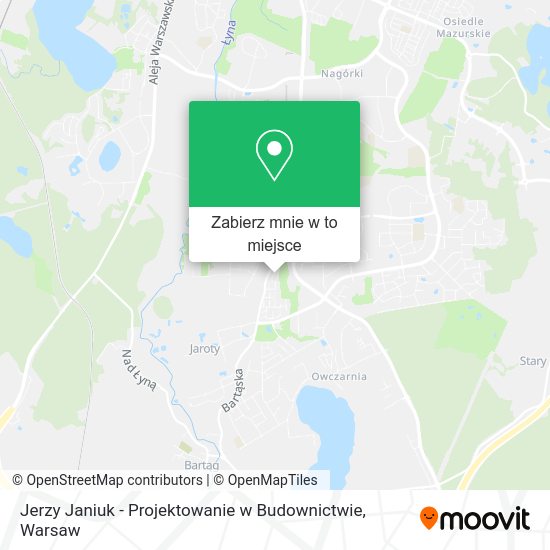 Mapa Jerzy Janiuk - Projektowanie w Budownictwie