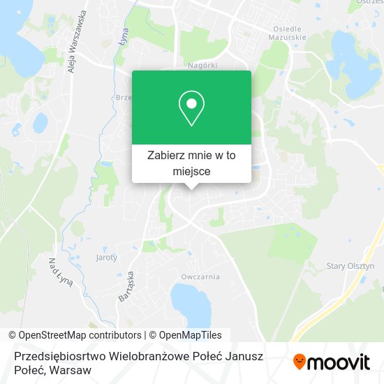 Mapa Przedsiębiosrtwo Wielobranżowe Połeć Janusz Połeć