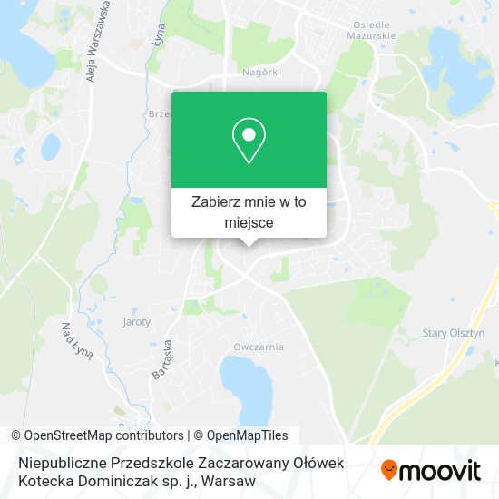 Mapa Niepubliczne Przedszkole Zaczarowany Ołówek Kotecka Dominiczak sp. j.