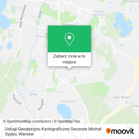 Mapa Usługi Geodezyjno Kartograficzne Geozone Michał Sypko