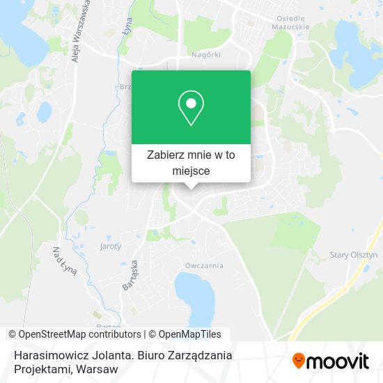 Mapa Harasimowicz Jolanta. Biuro Zarządzania Projektami