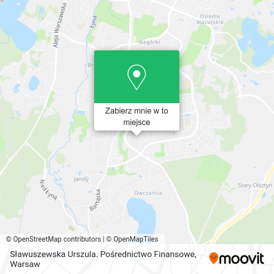 Mapa Sławuszewska Urszula. Pośrednictwo Finansowe