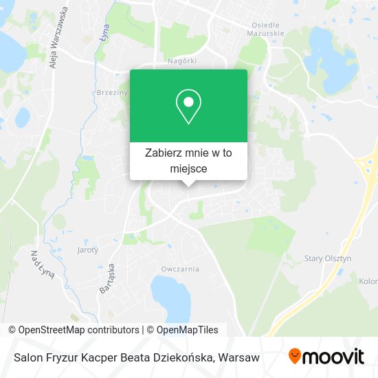 Mapa Salon Fryzur Kacper Beata Dziekońska