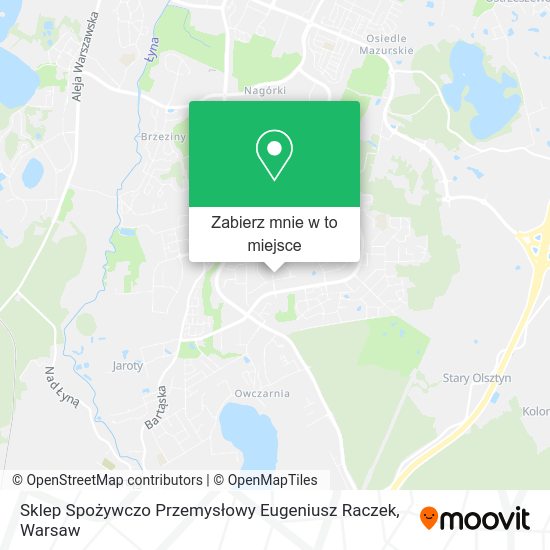 Mapa Sklep Spożywczo Przemysłowy Eugeniusz Raczek