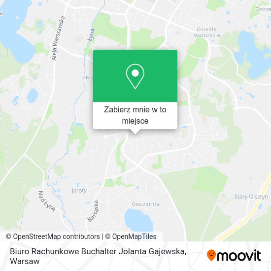 Mapa Biuro Rachunkowe Buchalter Jolanta Gajewska