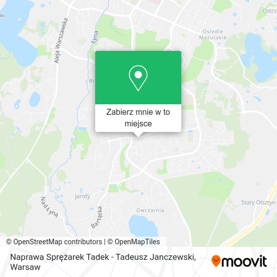 Mapa Naprawa Sprężarek Tadek - Tadeusz Janczewski