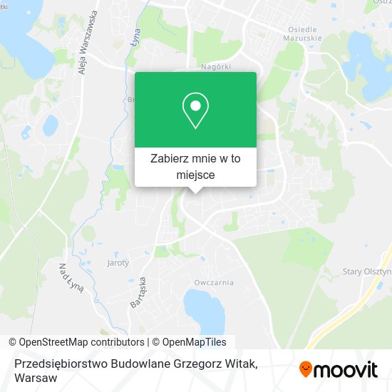 Mapa Przedsiębiorstwo Budowlane Grzegorz Witak