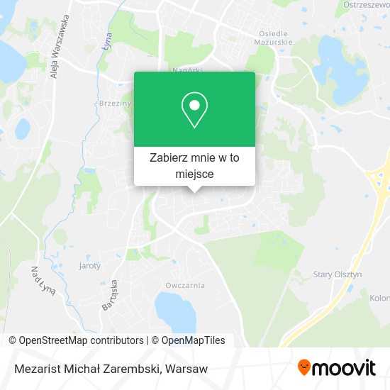 Mapa Mezarist Michał Zarembski