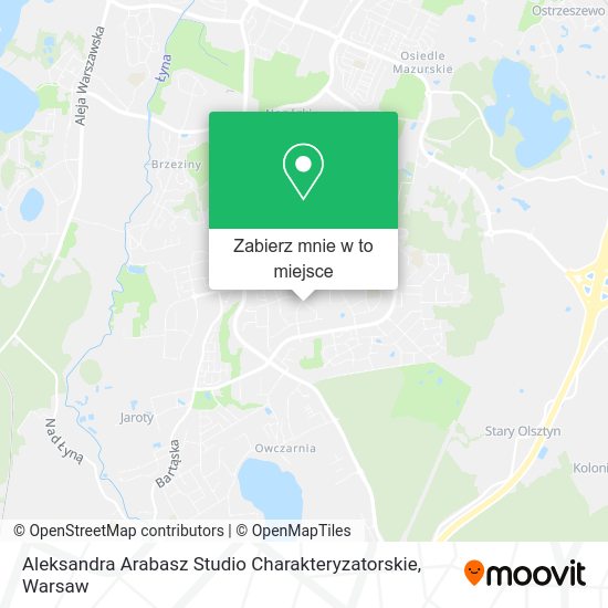 Mapa Aleksandra Arabasz Studio Charakteryzatorskie