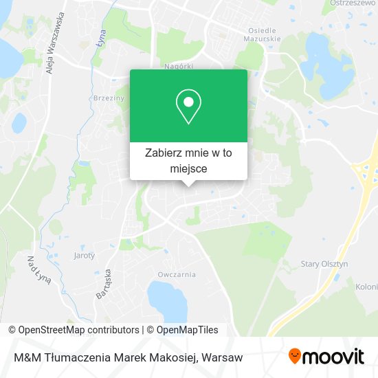 Mapa M&M Tłumaczenia Marek Makosiej