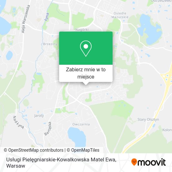 Mapa Usługi Pielęgniarskie-Kowalkowska Matel Ewa