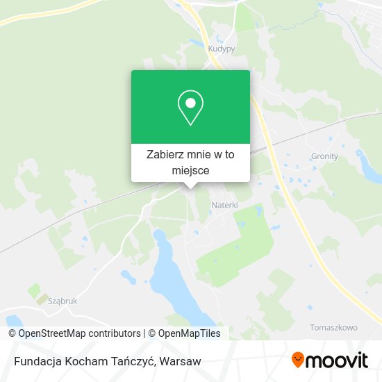 Mapa Fundacja Kocham Tańczyć