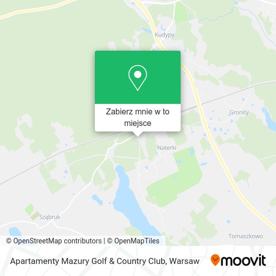 Mapa Apartamenty Mazury Golf & Country Club