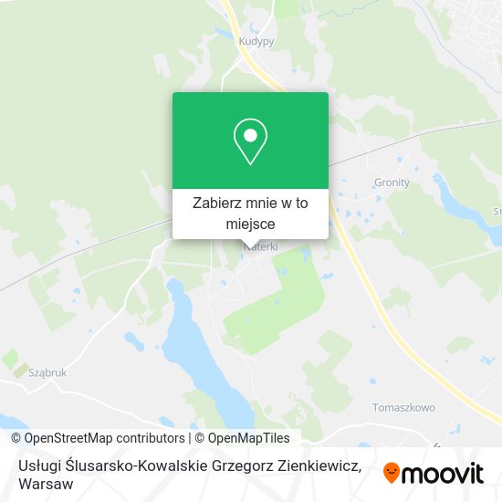 Mapa Usługi Ślusarsko-Kowalskie Grzegorz Zienkiewicz