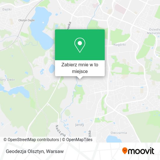 Mapa Geodezja Olsztyn