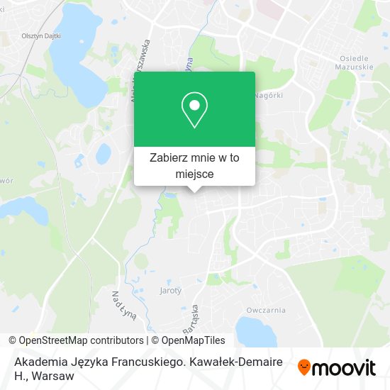 Mapa Akademia Języka Francuskiego. Kawałek-Demaire H.