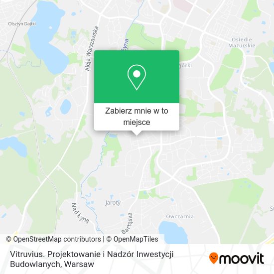 Mapa Vitruvius. Projektowanie i Nadzór Inwestycji Budowlanych