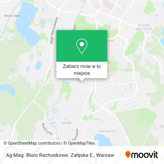 Mapa Ag-Mag. Biuro Rachunkowe. Załęska E.