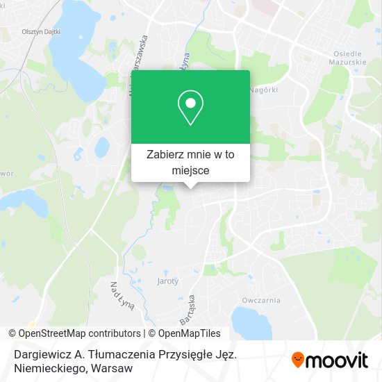 Mapa Dargiewicz A. Tłumaczenia Przysięgłe Jęz. Niemieckiego