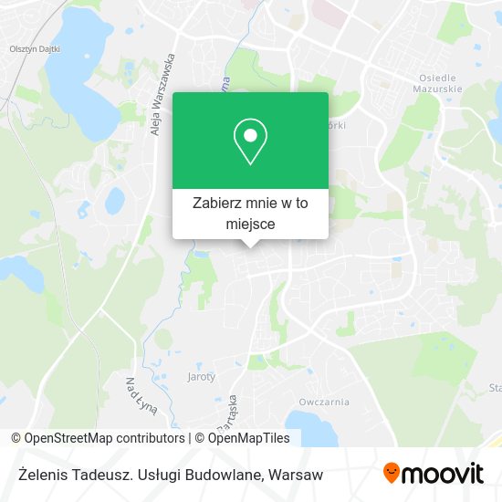 Mapa Żelenis Tadeusz. Usługi Budowlane