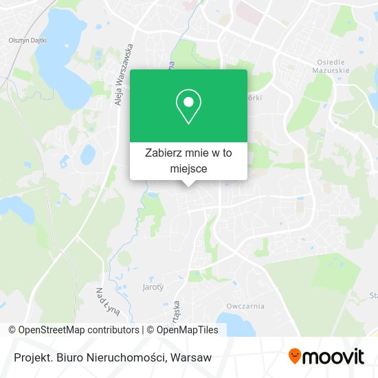 Mapa Projekt. Biuro Nieruchomości