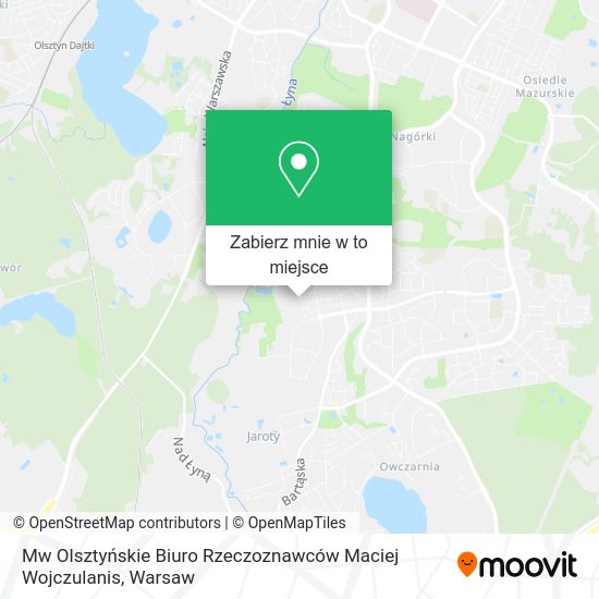 Mapa Mw Olsztyńskie Biuro Rzeczoznawców Maciej Wojczulanis