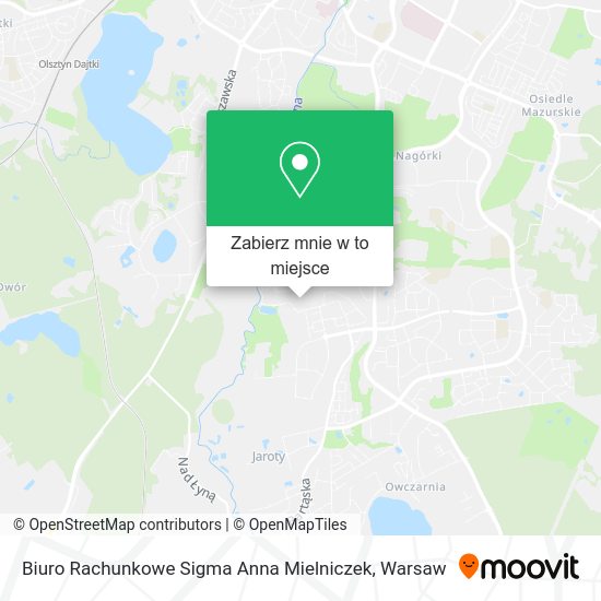 Mapa Biuro Rachunkowe Sigma Anna Mielniczek