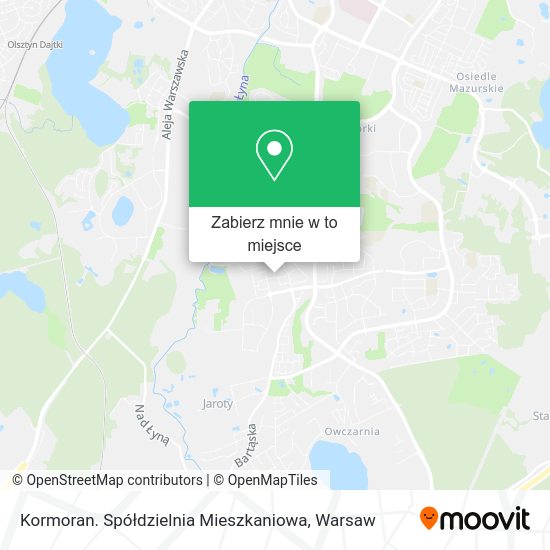 Mapa Kormoran. Spółdzielnia Mieszkaniowa