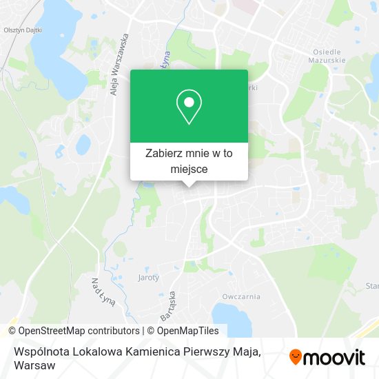 Mapa Wspólnota Lokalowa Kamienica Pierwszy Maja